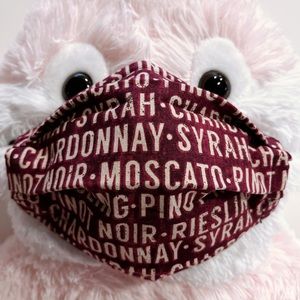 Face Mask Wine Moscato Riesling Syrah Pinot